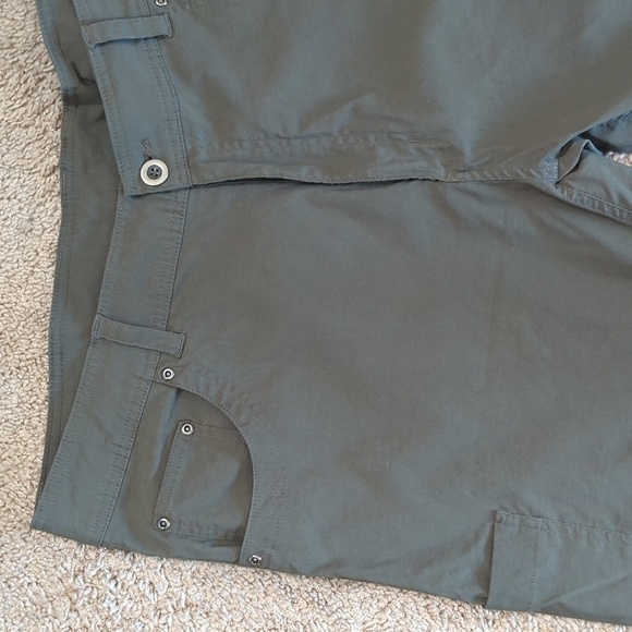 Swiss Alps Flat Front Hiking Shorts Olive Green Outdoors Lightweight Mens 42 - Picture 2 of 12